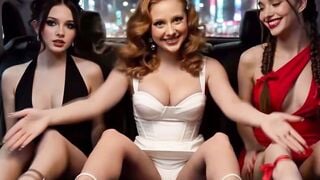 3 Naked Girls Gangbang Fat Boss In Luxury Penthouse