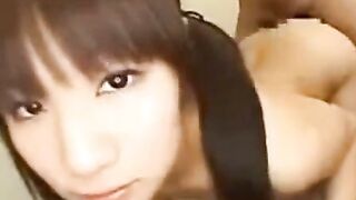 Japanese Brunette Assjob: Amateur Butt Rubs Cock Until Cumshot