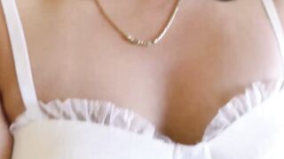 Chubby Babysitter In White Lingerie Pounded From Behind POV Cum Swallow