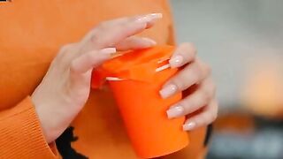 Cherry Kiss Deepthroats Stepson in Halloween Kitchen Creampie