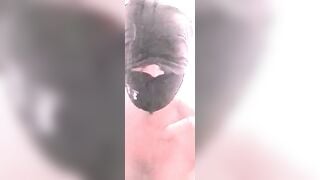 TS Girl Sucks 12 Inch BBC Cock