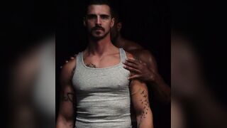 Sean Xavier Gags & Anal Fucks Tattooed Hunks in Leather Dungeon