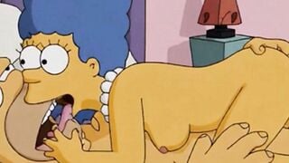 Marge Simpson Cheating Wife Fucked By Husband And Lover