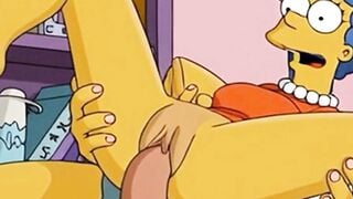 Marge Simpson Cheating Wife Fucked By Husband And Lover