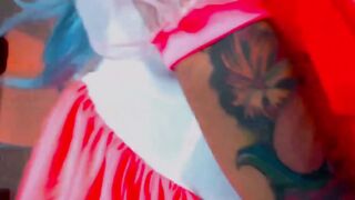 Tattooed Blonde Cam Girl Sucks Cock Then Finger Fucks Wet Hole