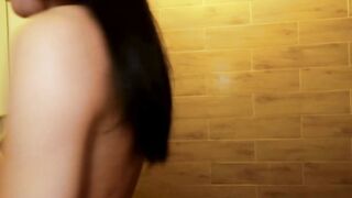 Fon Asian Ladyboy Stretched By Monster Cock And Anal Plug In Shower