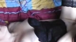 Mature Lingerie MILF Masturbates With Big Dildo
