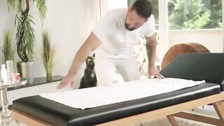 Candie Deepthroats Thick Cock After Rough Anal Massage Surprise