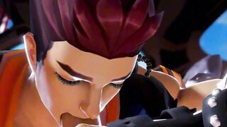 Muscular Gay Men Fuck in Red Sports Car 3D Hentai