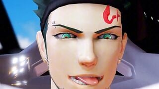Muscular Gay Men Fuck in Red Sports Car 3D Hentai