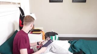 Blonde StepMom Charlotte Rayn Seduces Stepson With Big Natural Boobs