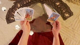 Redhead Psychic In Corset Sucks Cock & Takes Big Dick From Behind