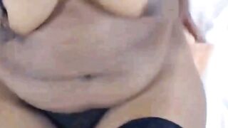 Hairy Black Girl Sucks Dildo While Fingering Tight Pussy On Webcam