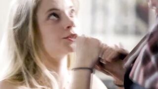 Petite Stepdaughter Riley Star Sucks Cock & Gets Fucked on Sofa
