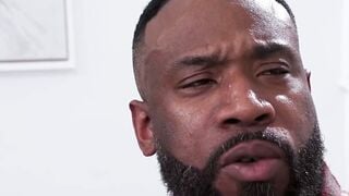 Petite Blonde Wife Deepthroats Big Black Cock While Husband Watches