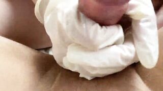 Awesome Ball Grind From Russian 18 Into Pvc Gloves pov