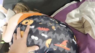 My Stepsister wants more candy and a Huge Dick for Halloween!