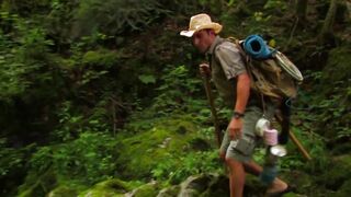 Gefesselte Bitch into der Wildnis gefickt