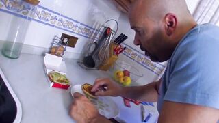 Anal sex into the kitchen with a incredible eastern 18 year old