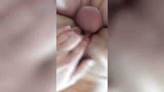 No anal, 18 yo are home, dripping cumshot (sound on)