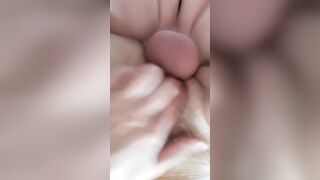 No anal, 18 yo are home, dripping cumshot (sound on)