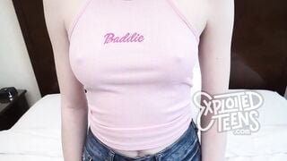 PERFECT wholesome red haired teenagers makes her debut porn tape