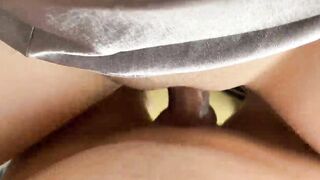 Fucking Russian Eighteen's Soak Vagina On The Table
