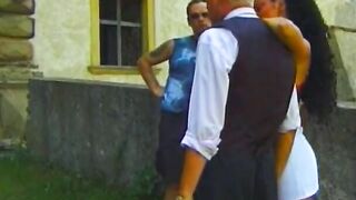 Dissolute guy fools around with a lovers of young girls from the EU