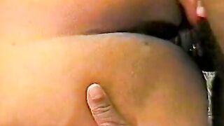 Plump chocolate women with golden hair being fucked by bro