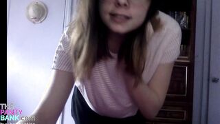 Turned On 19 Yo Skank Ejaculates Twice From Anal Then Double Penetration Masturbation | The Panty Bank - Used Lingerie