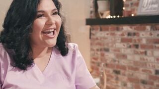Karla Lane BBW Latina Deepthroats Client's Cock After Nuru Massage