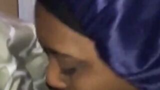 Homemade Black Amateur Sucks Cock On Bed