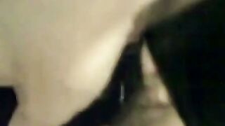 Danish Amateur MILF Sucks Big Black Dildo & Plays with Cock
