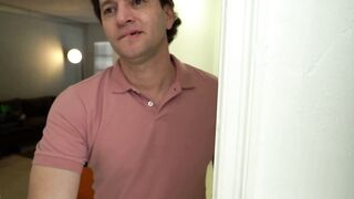 Macey Jade Deepthroats Stepdad's Big Cock in Bedroom