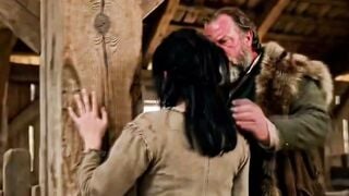 Asian Maid Sucks Cock & Takes Anal Creampie In Dirty Farm Barn