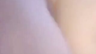 Petite Wife Sucks Cock & Takes Anal Toy on Webcam
