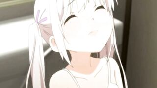 Ramuna Flowers Anime Girl Sucks Cock And Gets Creampie In Tight Throat