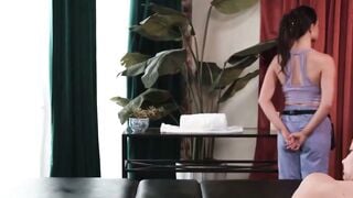 Alison Rey Oiled Up Big Tit Massage Turns Into Hardcore Lesbian Threesome