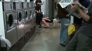 Missy Woods Public Laundromat Anal Stretch & Basket Fuck