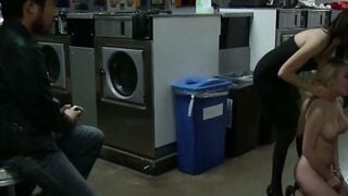 Missy Woods Public Laundromat Anal Stretch & Basket Fuck