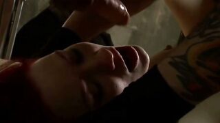 Jessica Ryan Chained Redhead Sucks Cock Hard In Rough Bondage Gagging Scene