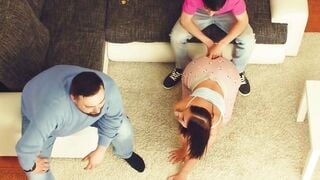 Jennifer Mendez Deepthroats Big Cock In Pajamas And Swallows Cum