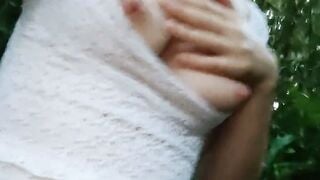 18 Year Old Girl Next Door Naked In Public Forest Webcam