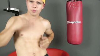 Richard Flexes Muscles And Jerks His Big Dick Solo