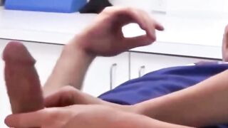 Jayden James Nurse Deepthroats Patient on Exam Table
