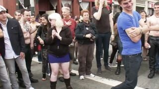 Noah Brooks Public Gay Blowbang & Rimming Crowd Spectacle