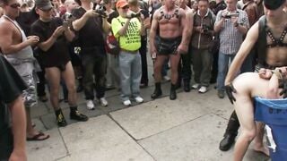 Noah Brooks Public Gay Blowbang & Rimming Crowd Spectacle