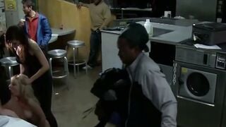 Princess Donna Public Laundromat Anal Toy & Basket Sex
