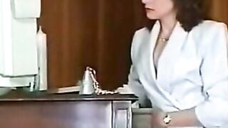 Lady Sonia Strips Secretary Blazer for Stockings and Lingerie