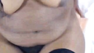 Black Webcam Girl Sucks Dildo While Hairy Ass Gets Anal Play